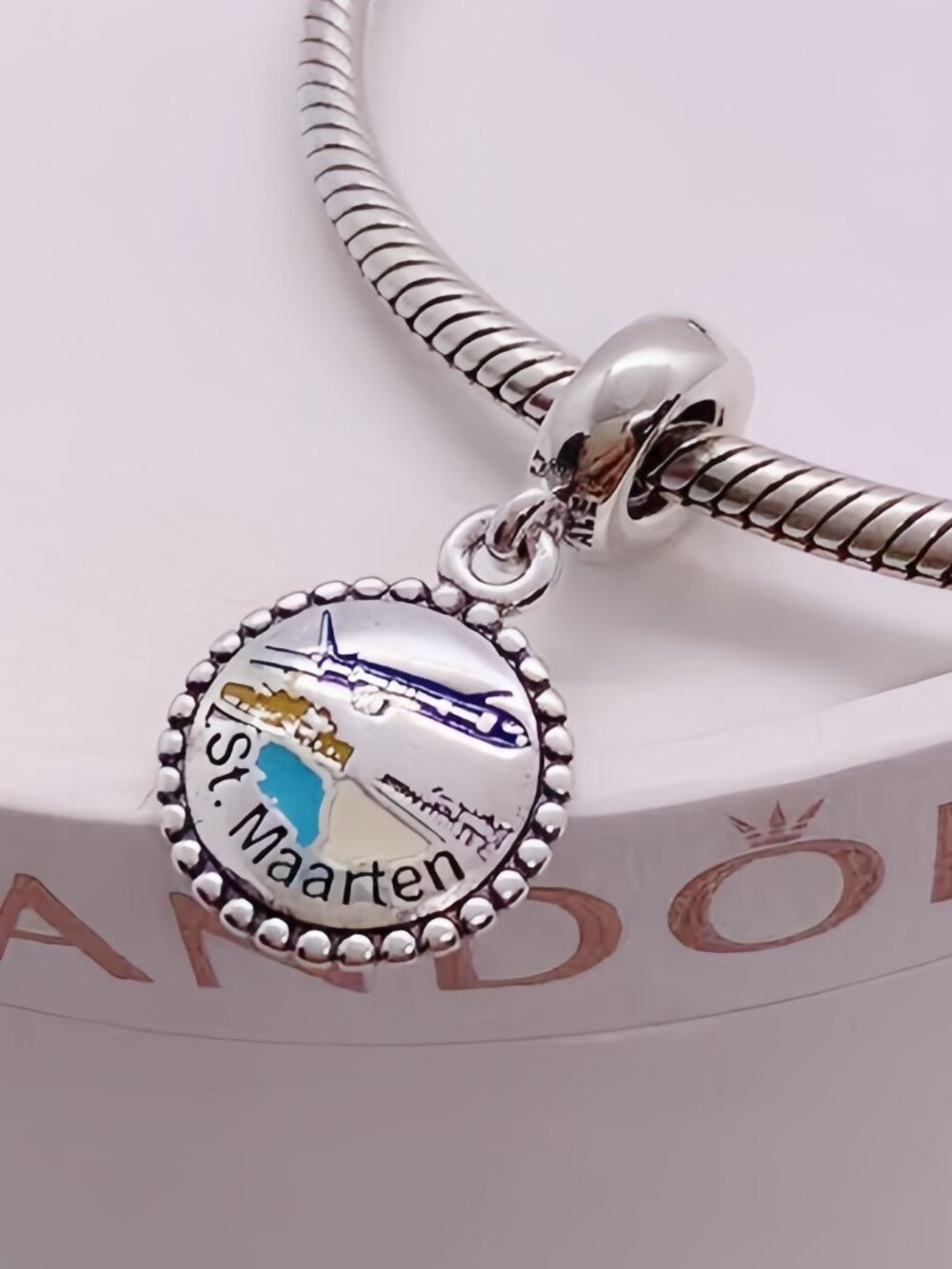 Pandora St Maarten Exclusive Dangle Charm Travel The plane Pendant
